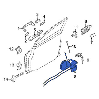 Nissan OE - Front Left Door Latch Assembly