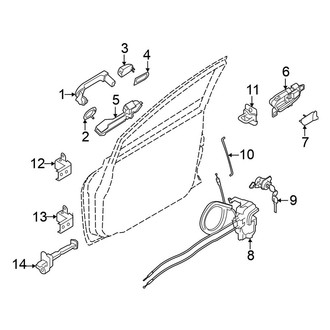 Nissan OE - Front Door - Lock & Hardware