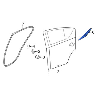 Nissan OE - Rear Left Side Body Trim Protector