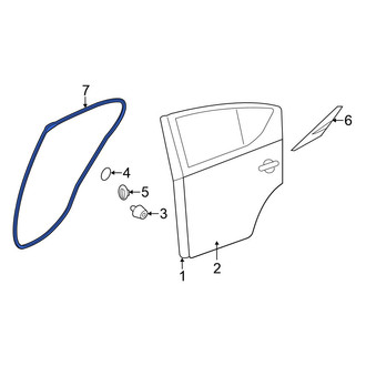 Nissan OE - Rear Left Outer Door Seal