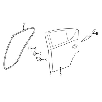 Nissan OE - Rear Door - Door & Components
