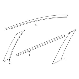 Nissan OE - Rear Door - Exterior Trim