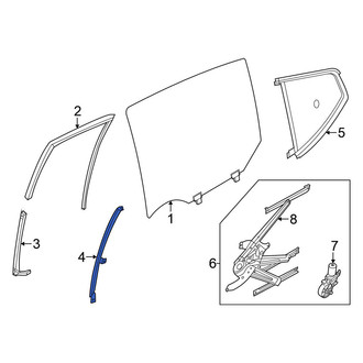Nissan OE - Rear Left Door Window Division Bar