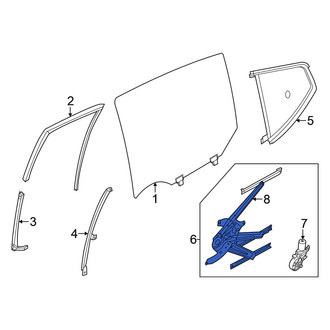 Nissan OE - Rear Right Window Regulator