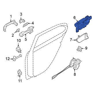 Nissan OE - Front Left Inner Interior Door Handle