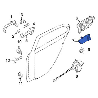 Nissan OE - Rear Right Interior Door Handle Screw Cap