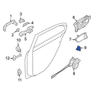 Nissan OE - Rear Lower Door Lock Striker Plate