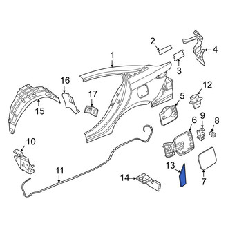 Nissan OE - Rear Left Stone Guard