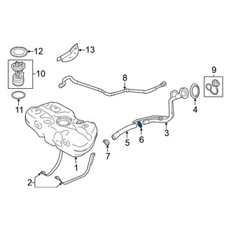 Nissan OE - Lower Fuel Filler Hose Clamp