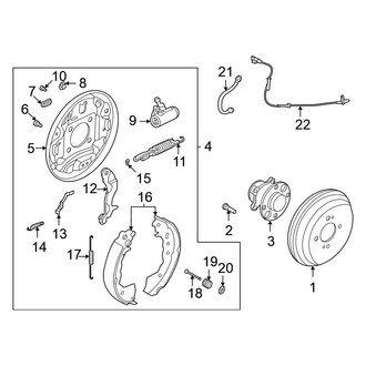 Nissan OE - Rear Suspension - Brake Components