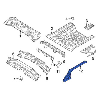 Nissan OE - Rear Left Floor Side Rail