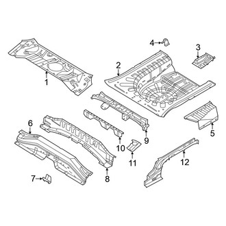 Nissan OE - Rear Body & Floor - Floor & Rails