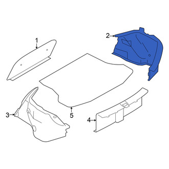 Nissan OE - Rear Right Trunk Trim Panel