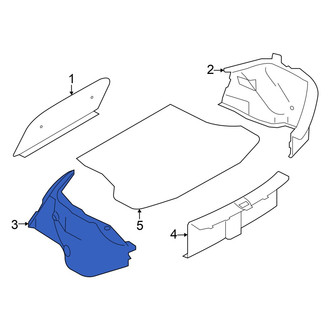 Nissan OE - Rear Left Trunk Trim Panel