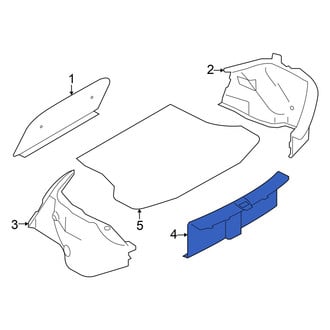 Nissan OE - Rear Trunk Trim Scuff Plate