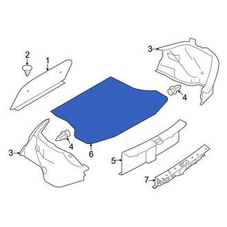 Nissan OE - Rear Trunk Mat
