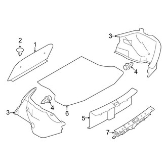 Nissan OE - Rear Body & Floor - Interior Trim (Rear Compartment)