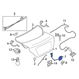 Nissan OE - Rear Deck Lid Latch