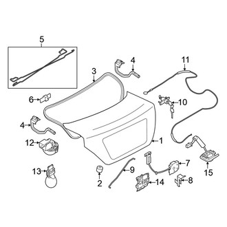 Nissan OE - Trunk Lid - Lid & Components