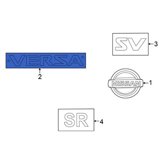 Nissan OE - Rear Deck Lid Emblem
