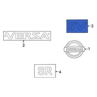 Nissan OE - Rear Deck Lid Emblem