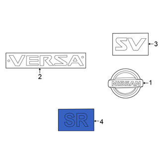 Nissan OE - Rear Deck Lid Emblem
