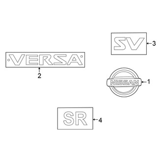 Nissan OE - Trunk Lid - Exterior Trim