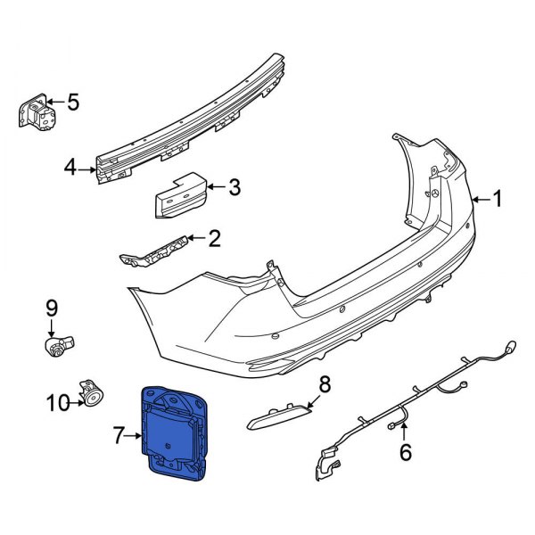 Blind Spot Detection System Warning Sensor