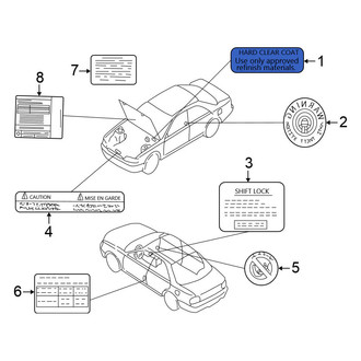 Nissan OE - Caution Label