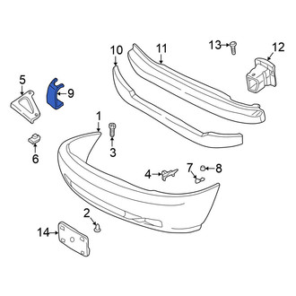 Nissan OE - Front Bumper Cover Retainer