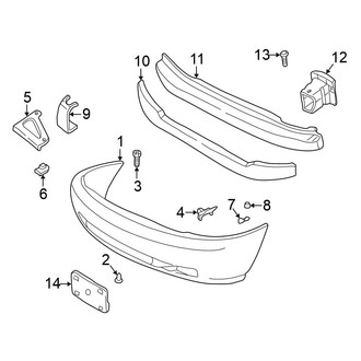 Nissan OE - Front Bumper - Bumper & Components