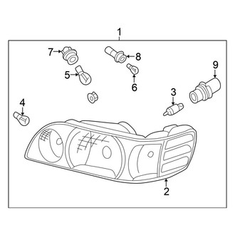 Nissan OE - Front Lamps - Headlamp Components