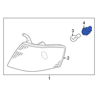 Nissan OE - Front Parking Light Bulb Socket