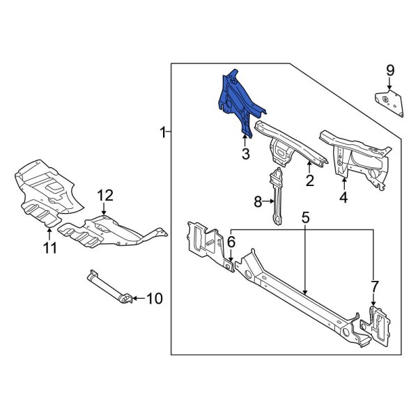 Radiator Support Side Panel