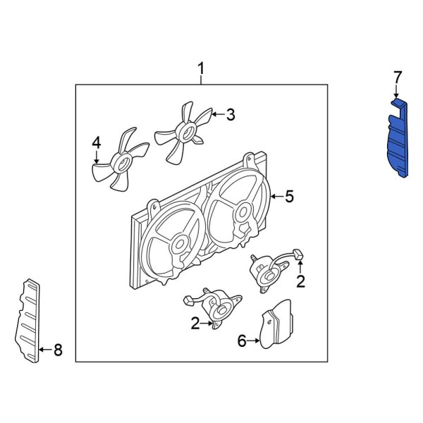 Radiator Support Baffle