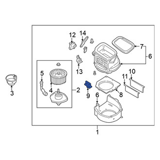 Nissan OE - HVAC Blower Motor Resistor