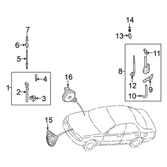 Nissan OE - Radio Antenna Base Nut