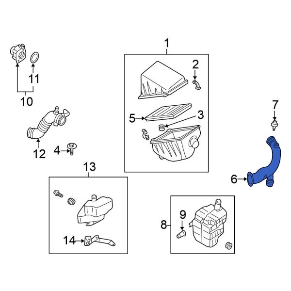 Engine Air Intake Hose