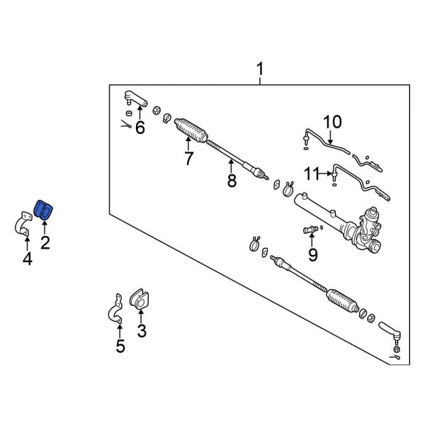 Rack and Pinion Mount Bushing