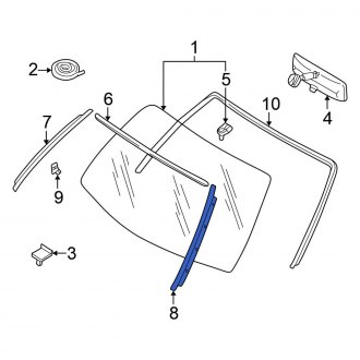 Nissan Altima Window Trim Moldings Pillar Posts Carid Com