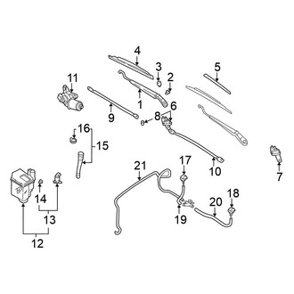 Nissan OE - Windshield - Wiper & Washer Components (USA Only)