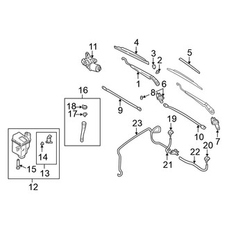 Nissan OE - Windshield - Wiper & Washer Components (Canada Only)