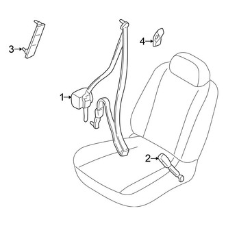 Nissan OE - Restraint Systems - Front Seat Belts