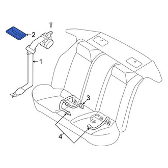 Nissan OE - Rear Seat Belt Guide