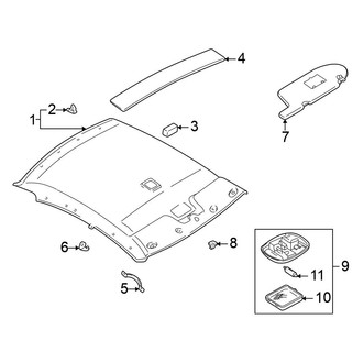 Nissan OE - Roof - Interior Trim (W/O Sunroof)
