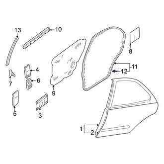 Nissan OE - Rear Door Seal Clip