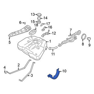 Nissan OE - Fuel Tank Cap Tether Clip