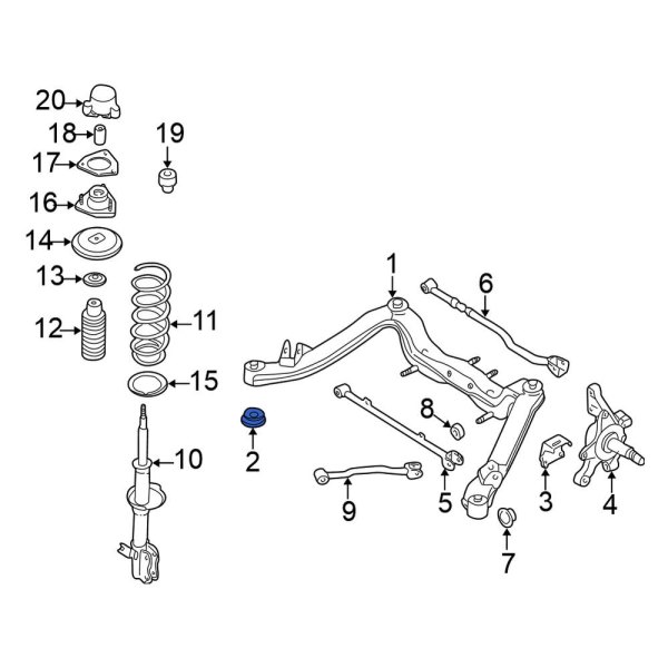 Suspension Crossmember Bolt