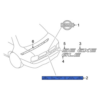 Nissan OE - Rear Deck Lid Emblem