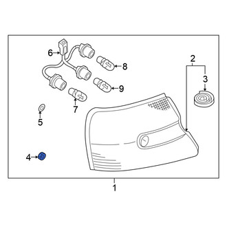 Nissan OE - Tail Light Nut